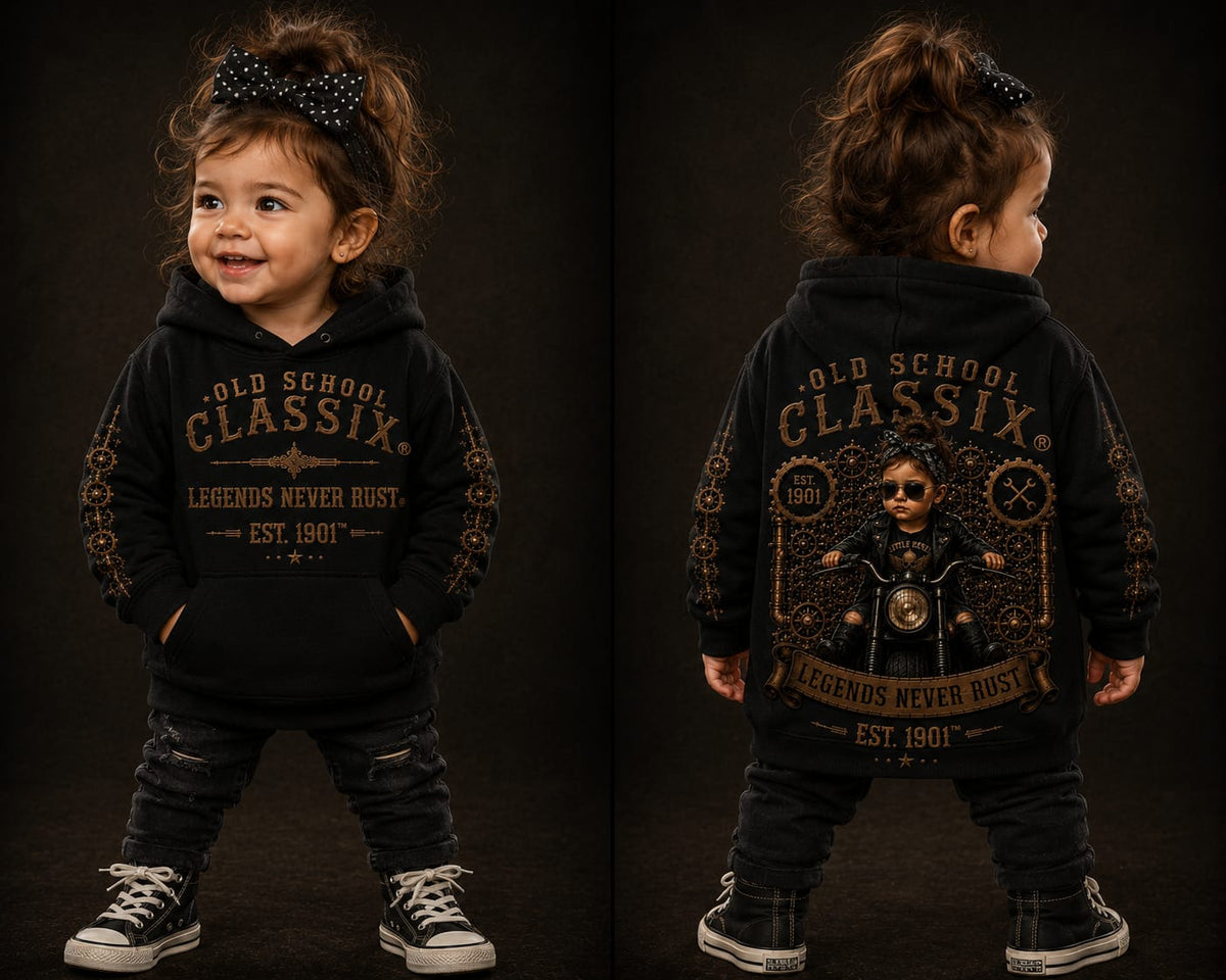 Toddler - Hoodie Biker Girl