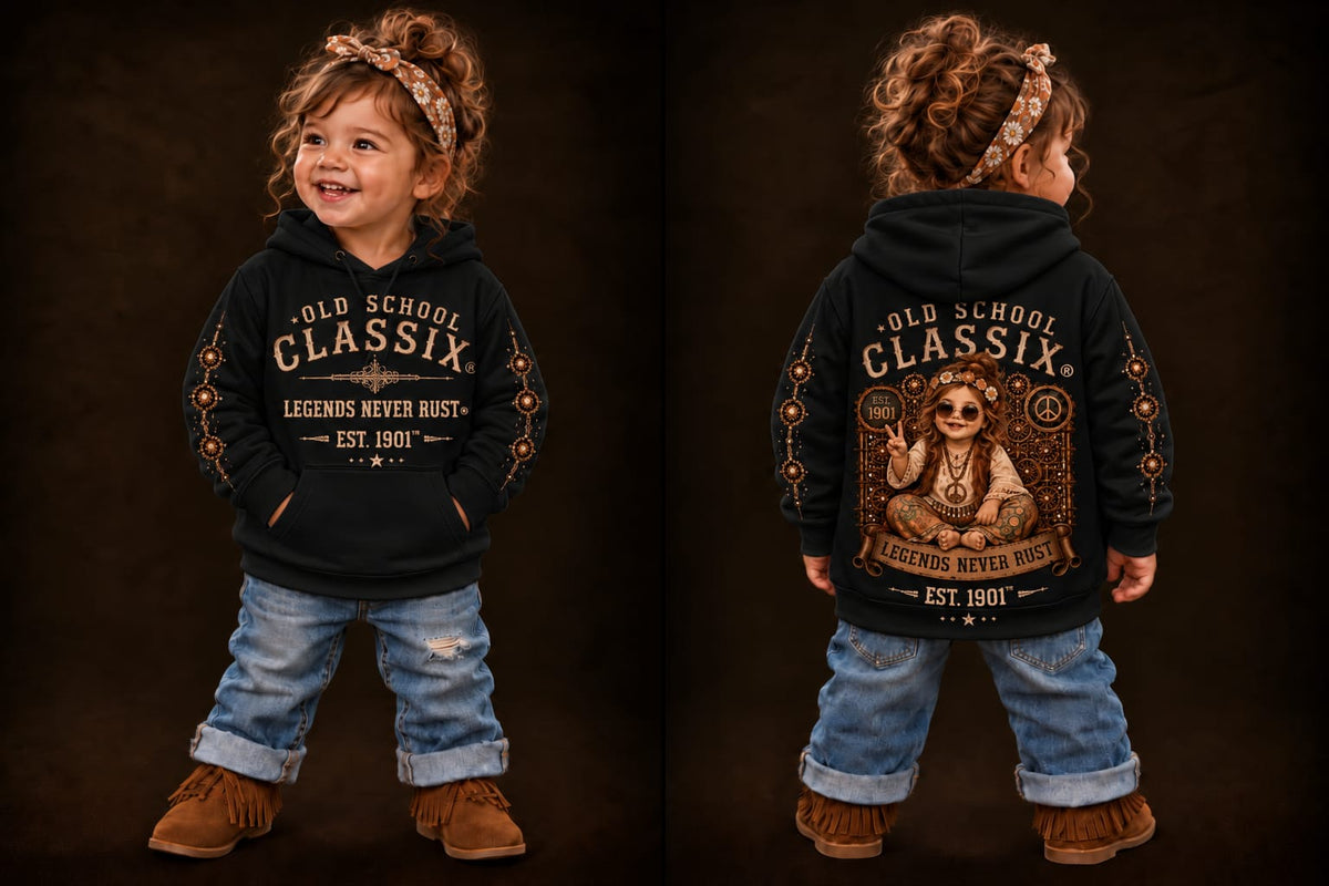 Toddler - Hoodie Hippie Girl
