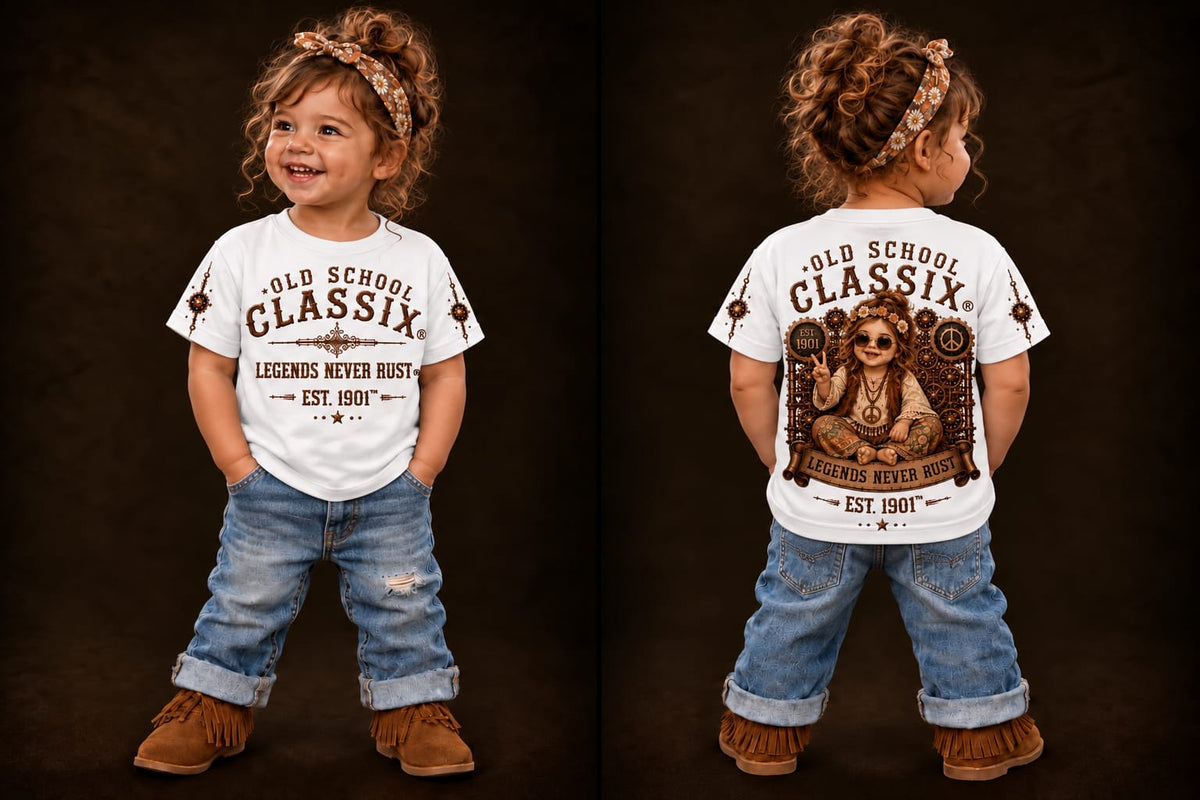 Toddler - Short sleeve T-shirt Hippie Girl