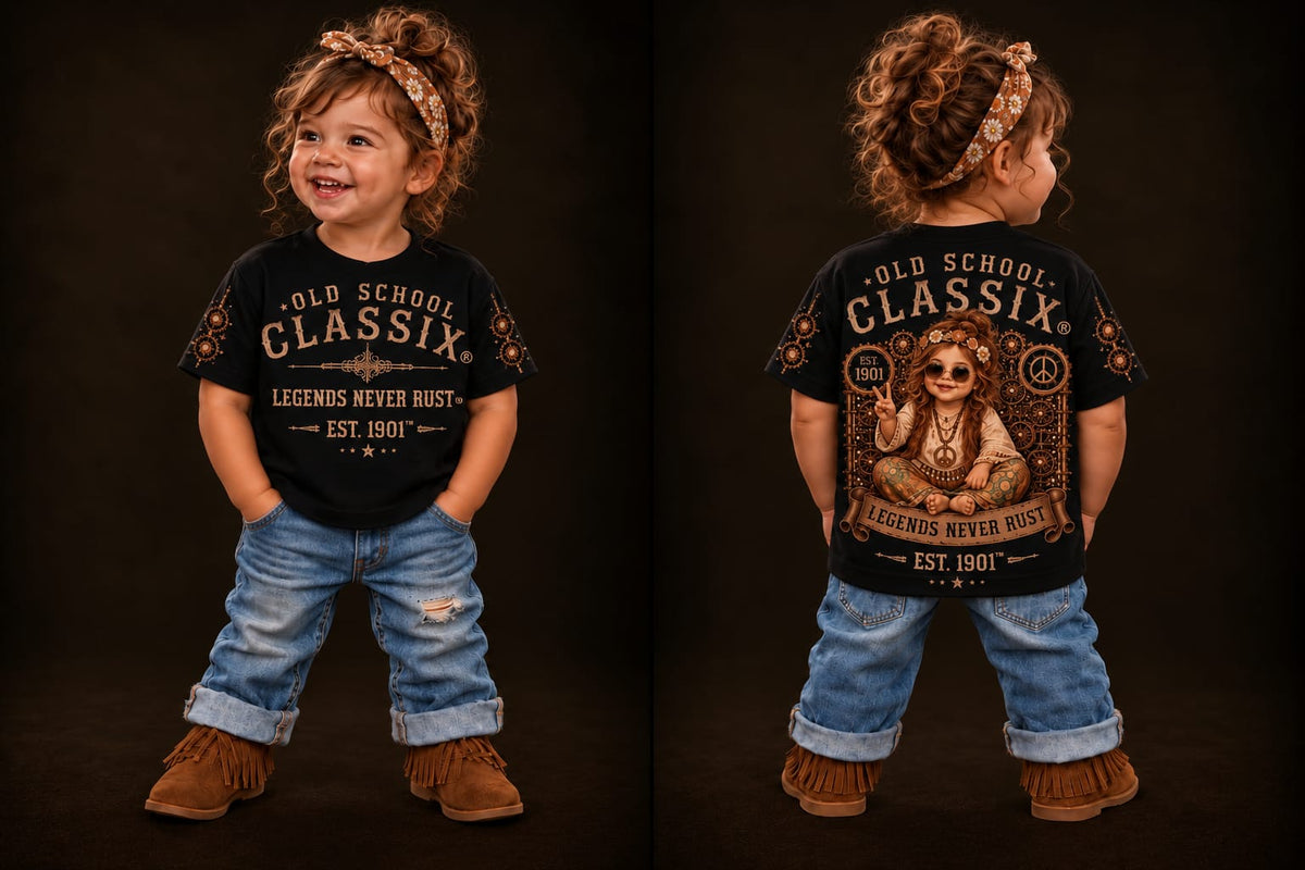 Toddler - Short sleeve T-shirt Hippie Girl