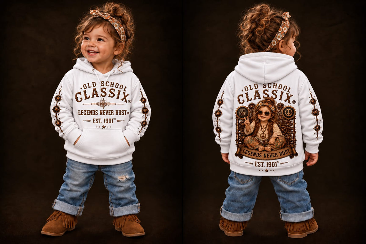 Toddler - Hoodie Hippie Girl